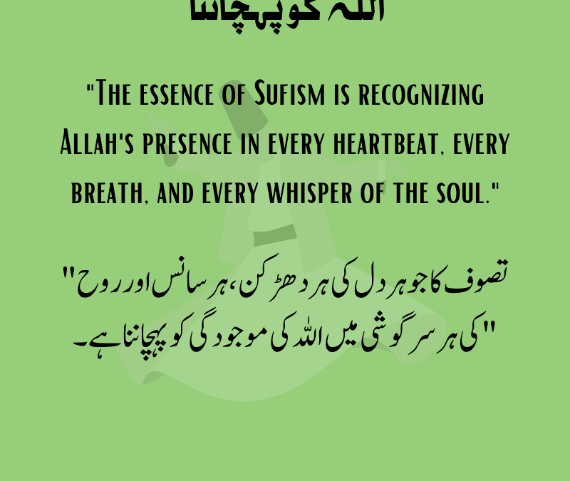 Recognizing Allah in Sufism/تصوف میں اللہ کو پہچاننا